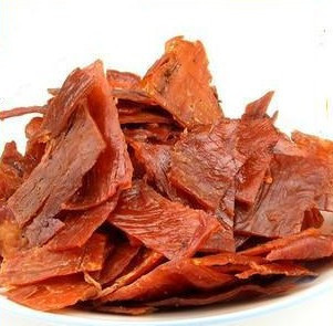  靖江双鱼口味猪肉铺-碎片装500g/25元 超实惠靖江猪肉脯 纯瘦肉