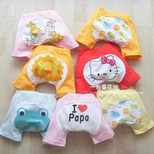  儿童短裤宝宝大PP裤夏季短裤纯棉裤子卡通PP裤婴儿短裤批发薄裤