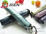 集成洋伞 睛雨伞 三折折叠太阳伞 超强防紫外线遮阳伞 黑胶铅笔伞