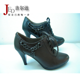 淘宝聚划算购物Jierda<em>吉尔达</em>真皮女靴/短靴高跟