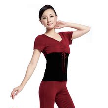 集分宝 丹璐斯新款短袖瑜伽服套装正品 健身服瑜珈服女舞蹈服