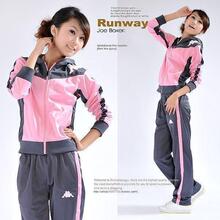 秀秀梦姑 秋冬新品女子kappa销量领先粉红运动服套装#826  特价