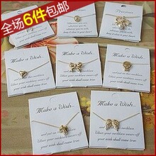 饰品批发 新款 呛口小辣椒 时尚个性金色和平标志 项链毛衣链 女