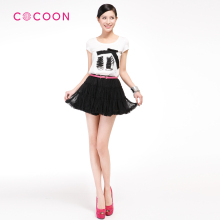COCOON可可尼2012新品圆领织带纯棉上衣312103010