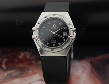 * Omega OMEGA calendario europeo con el nuevo diamante de dicroísmo Mens Watch Hombres informal reloj