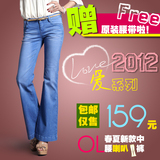 [ONLY.SP]正品牌2012春 牛仔微喇叭裤 女 长裤 牛仔 112132070