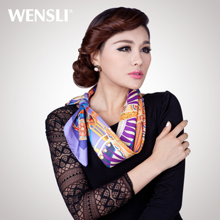  新年礼物！万事利秋冬真丝围巾 真丝丝巾桑蚕丝正品大方巾 潘神女