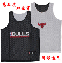nba训练服双面穿篮球服篮球背心透气速干篮球衣