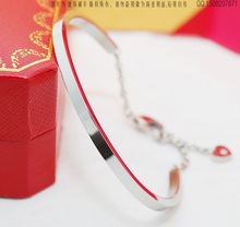 Producido Cartier otoño venta sencilla pareja real amor solo brazalete brillante pulsera de señora de regalo