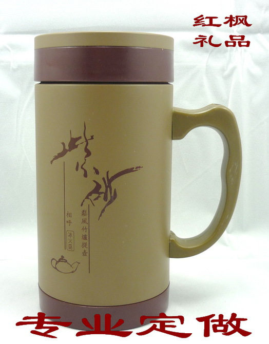 不锈钢紫砂杯 礼品杯 广告杯印字加LOGO 水杯 杯子 办公杯 定做