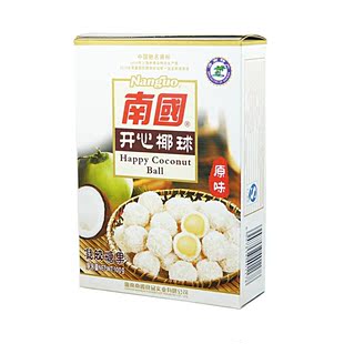  零食糖果 海南特产小吃南国食品开心椰球椰子球唇齿留香100g 原味