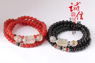  开光玛瑙六度六合巳申禅定佛手链属蛇属猴者蛇年开运物加强版