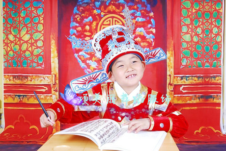 小状元帽子头饰 <em>儿童女驸马</em>帽子 古装头饰 古装