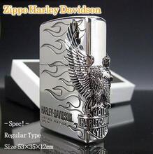 ZIPPO打火机 芝宝 珍藏 日版 哈雷火焰大侧鹰 HDP-04 创意礼物