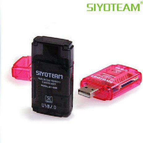 SDHC/TF/M2/Mini SD/索尼记忆棒 水晶多功能读卡器
