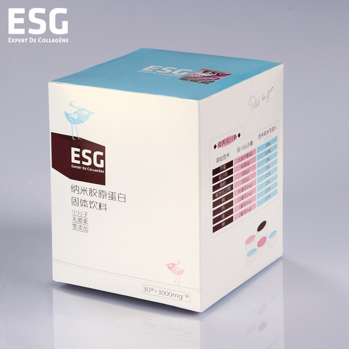 ESG纳米胶原蛋白肽 法国正品100%纯骨胶原蛋白粉 30袋/盒 买3送一
