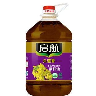  启航头道香双低菜籽油 农家菜油食用油 非转基因纯物理压榨5L包邮