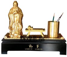 Oficina de productos de decoración regalo de empresa enviar regalos maestro Confucio escuela titular de la pluma de recuerdo
