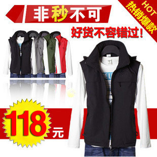 Post-2012 in  spring and autumn  new cashmere warm men's genuine wild waterproof vest fashion men's Sleeveless jacket