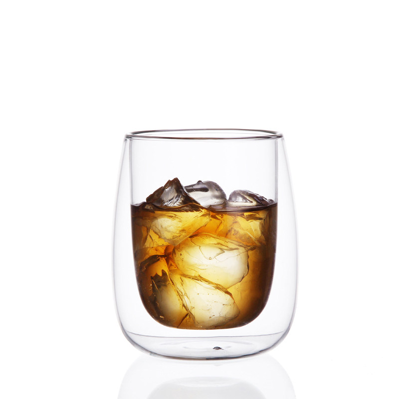 新品 双层玻璃杯 水杯 咖啡杯 牛奶杯 隔热杯 杯子 果汁杯 特价