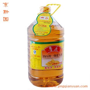  【京黔园】粮油 鲁花 5S压榨一级花生油5升/瓶 北京同城配送