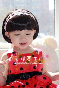  韩版宝宝假发/婴儿童假发/学生头/假发套/bobo头