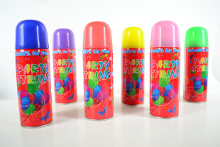  手喷彩带 批发 丝带 活动彩条 喷彩 节庆 婚庆 欢乐彩带 250ml/6