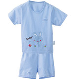 【Baby2】夏款专柜正品童装婴幼儿套装圆领内衣套装
