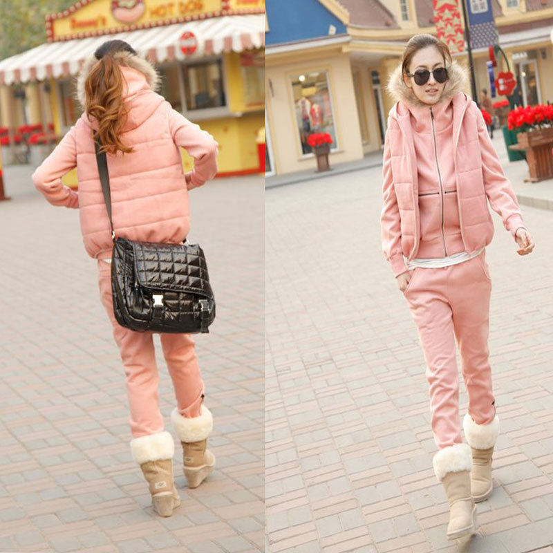 【多图】<em>女款</em>加厚<em>卫衣三件套 - 女款</em>加厚卫衣三