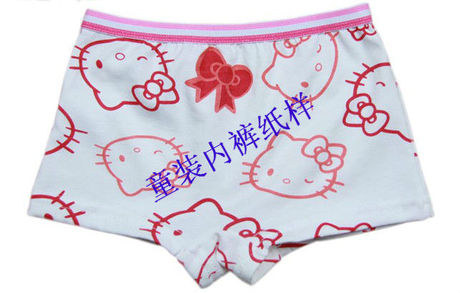 1:1女童平角裤纸样女童<em>内裤裁剪</em>纸样电子版每