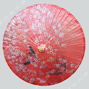 泸州分水油纸伞舞蹈拍照道具传统装饰伞彩绘樱花订做