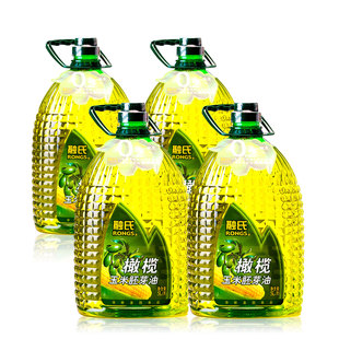  天猫囤油 融氏橄榄玉米油 4瓶5L 大容量20L家庭健康食用油
