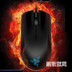正品 Razer雷蛇 地狱狂蛇 游戏鼠标 3500dpi 普通/镜面版 送鼠贴