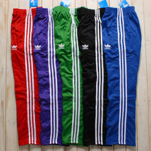 adidas夏新款阿迪达斯女款长裤子运动裤<span class=H>三叶草</span>休闲裤直筒裤瑜伽裤