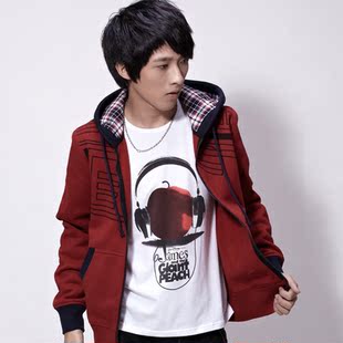  春款男款薄卫衣男士外衣服春秋装潮春装青少年外套连帽衫韩版