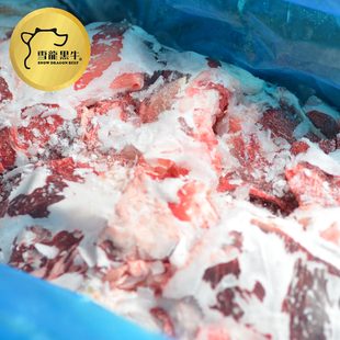  雪龙黑牛 新鲜生牛肉肉筋 炖煮有嚼劲 成箱出售 10公斤一箱