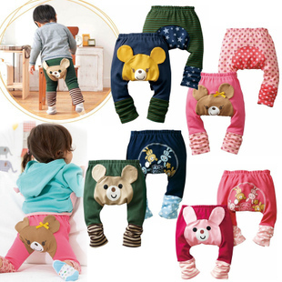  春秋款 可爱卡通图案宝宝大PP裤/纯棉儿童长裤/九分裤/打底裤
