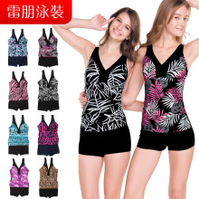 专柜正品2012新款经典漂亮显瘦温泉女式泳装保守女士连体平角泳衣