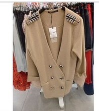 现货！女秋装新款 百家<span class=H>好评</span>2011秋款宫廷针织衫开衫HLJK522A