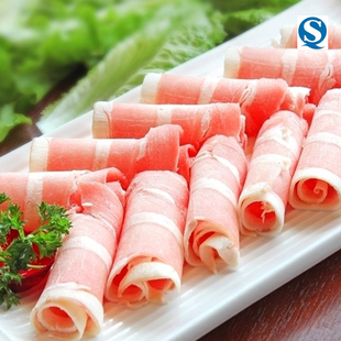  壹佰克 新鲜羊肉 肥羊卷 羊肉卷g火锅精选羊肉切薄片肉质生鲜