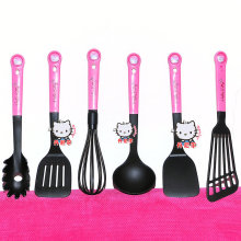 Hello Kitty 厨具套装锅铲汤勺漏铲面条勺三角铲打蛋器-出口韩国