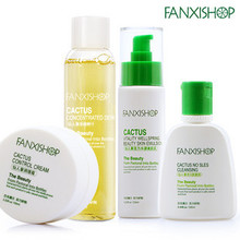 fanxishop凡茜仙人掌四件套无S洗面奶洁面乳/调理霜/鲜汁正品包邮