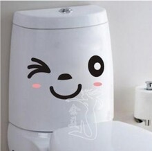 余美墙贴【表情】DIY创意贴可爱特价3元四组笑脸马桶贴 墙贴Y054