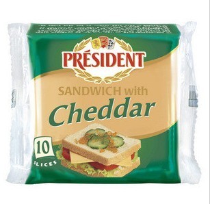  PRESIDENT总统牌车打三明治专用奶酪片 200克