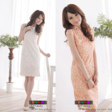 A女人味 2010夏装新品清仓 唐装旗袍 镂空棉改良时尚旗袍裙572