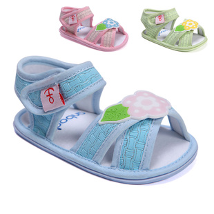  【清仓】安宝儿 夏季婴儿学步鞋凉鞋 0-2岁宝宝女童软底防滑鞋子