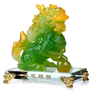  吉善缘 麒麟摆件大号招财镇宅送子麒麟工艺品家居装饰品礼品QY489