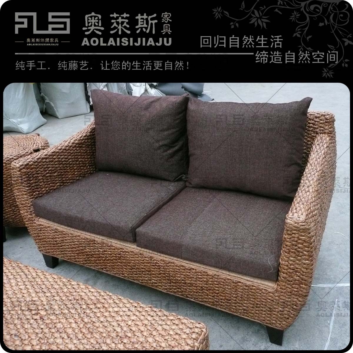 Купить Диван из ротанга 厂家直销双人藤沙发茶几组合式会客厅酒店沙发特价沙发ahp Mr Rice в интернет ...