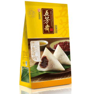  京津78包邮 五芳斋粽子 豆沙+蜜枣粽子 细沙枣泥粽 280g*2只 大爱