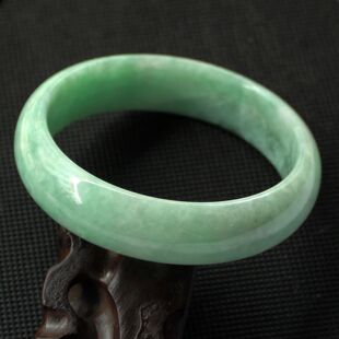  A货翡翠手镯缅甸老坑特大天然飘花玉镯子送国检证书无裂纹款精品